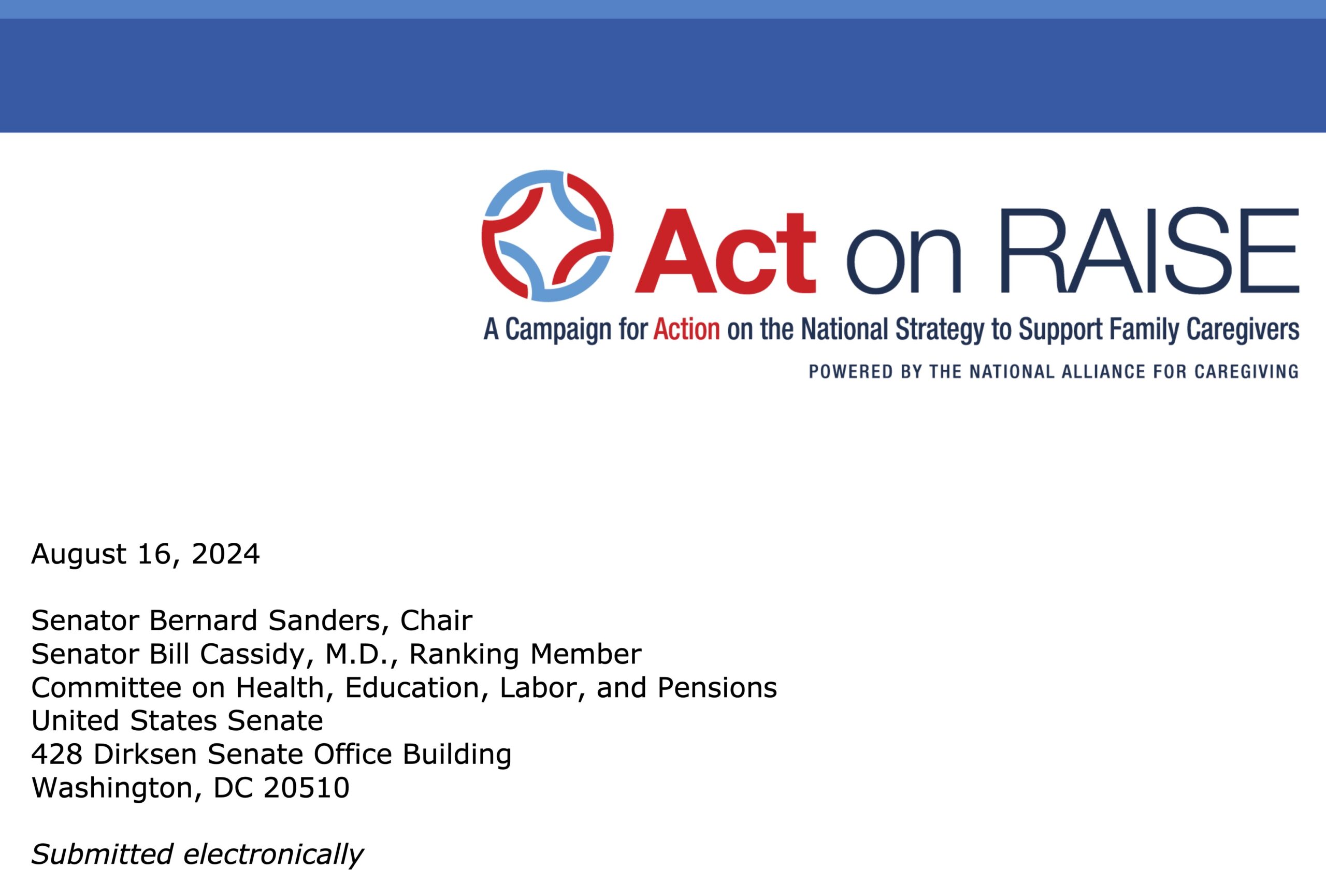 S. 4776 Older Americans Act Reauthorization of 2024 Endorsement